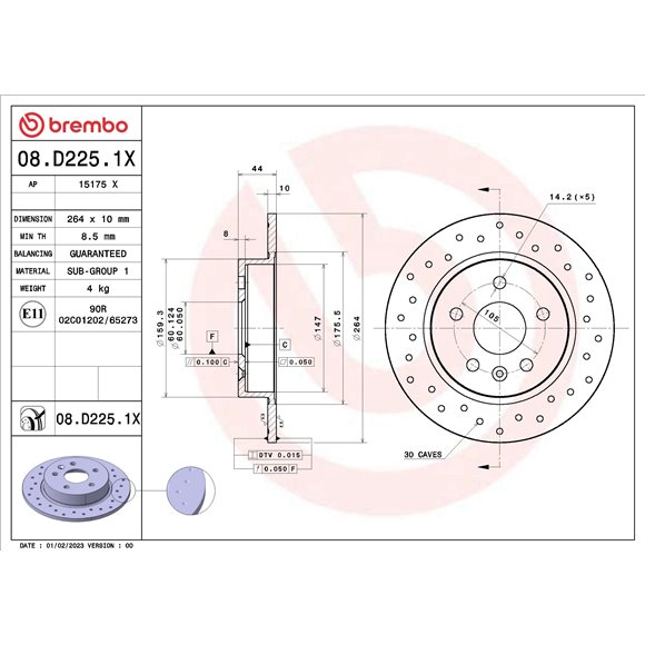 Tarcze Brembo XTRA