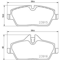 Klocki Brembo - P 06 091