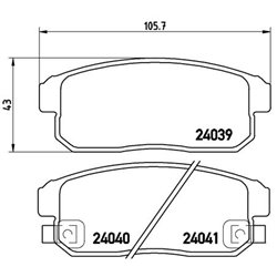 Klocki Brembo - P 10 005