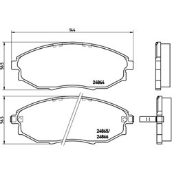 Klocki Brembo - P 10 007