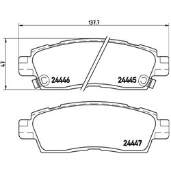 Klocki Brembo - P 10 010