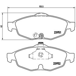 Klocki Brembo - P 11 016