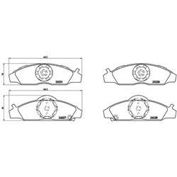 Klocki Brembo - P 15 008