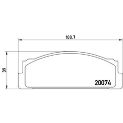 Klocki Brembo - P 23 002