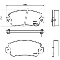Klocki Brembo - P 23 013