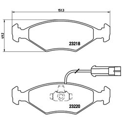 Klocki Brembo - P 23 056