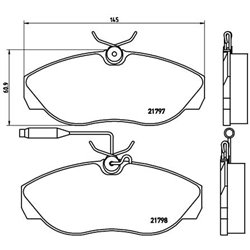 Klocki Brembo - P 23 068