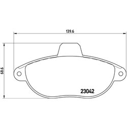 Klocki Brembo - P 23 072