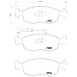 Klocki Brembo - P 23 076
