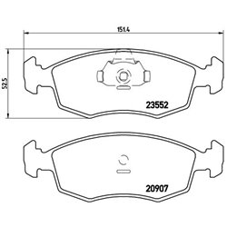 Klocki Brembo - P 23 079