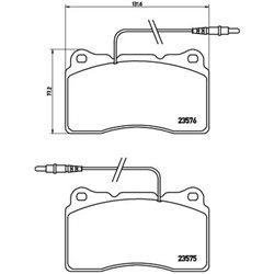 Klocki Brembo - P 23 082