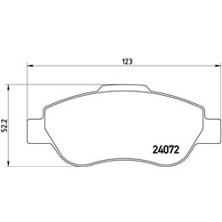 Klocki Brembo - P 23 097