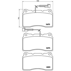 Klocki Brembo - P 23 098