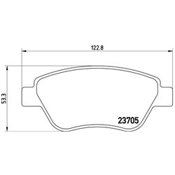 Klocki Brembo - P 23 099