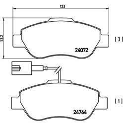 Klocki Brembo - P 23 107