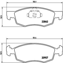 Klocki Brembo - P 23 118