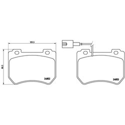 Klocki Brembo - P 23 129