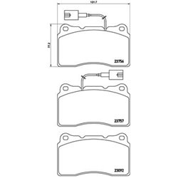 Klocki Brembo - P 23 134