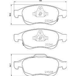 Klocki Brembo - P 23 165
