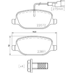 Klocki Brembo - P 23 166