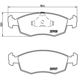 Klocki Brembo - P 24 019