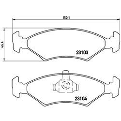 Klocki Brembo - P 24 043