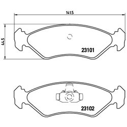 Klocki Brembo - P 24 044