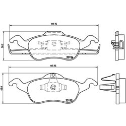 Klocki Brembo - P 24 046
