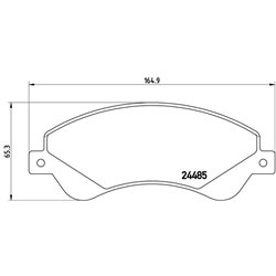 Klocki Brembo - P 24 065