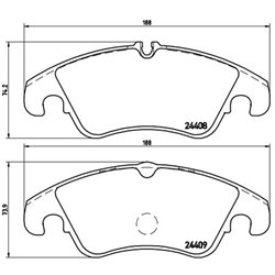 Klocki Brembo - P 24 074