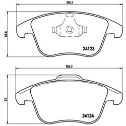 Klocki Brembo - P 24 076