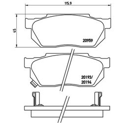 Klocki Brembo - P 28 008