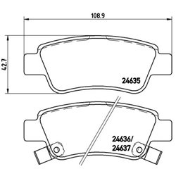 Klocki Brembo - P 28 046