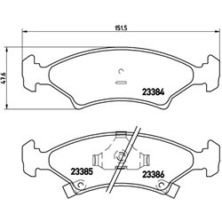 Klocki Brembo - P 30 009