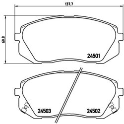 Klocki Brembo - P 30 039