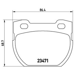 Klocki Brembo - P 44 006
