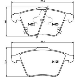 Klocki Brembo - P 49 038