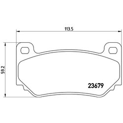 Klocki Brembo - P 52 018