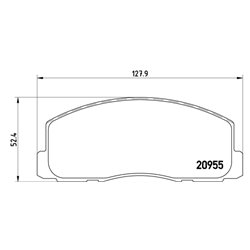 Klocki Brembo - P 54 006
