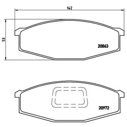 Klocki Brembo - P 56 012