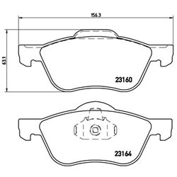 Klocki Brembo - P 56 037