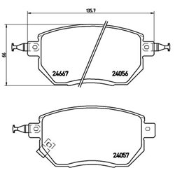 Klocki Brembo - P 56 051