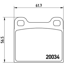 Klocki Brembo - P 59 001