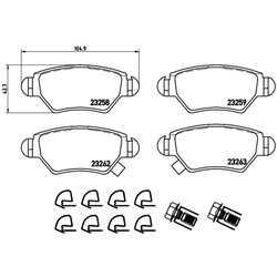 Klocki Brembo - P 59 031