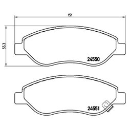 Klocki Brembo - P 59 053