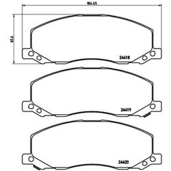 Klocki Brembo - P 59 058