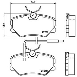Klocki Brembo - P 61 035