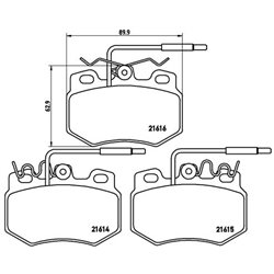 Klocki Brembo - P 61 041