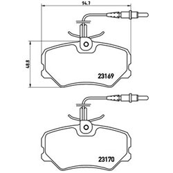 Klocki Brembo - P 61 050