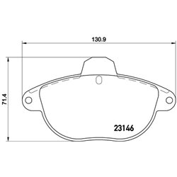 Klocki Brembo - P 61 055